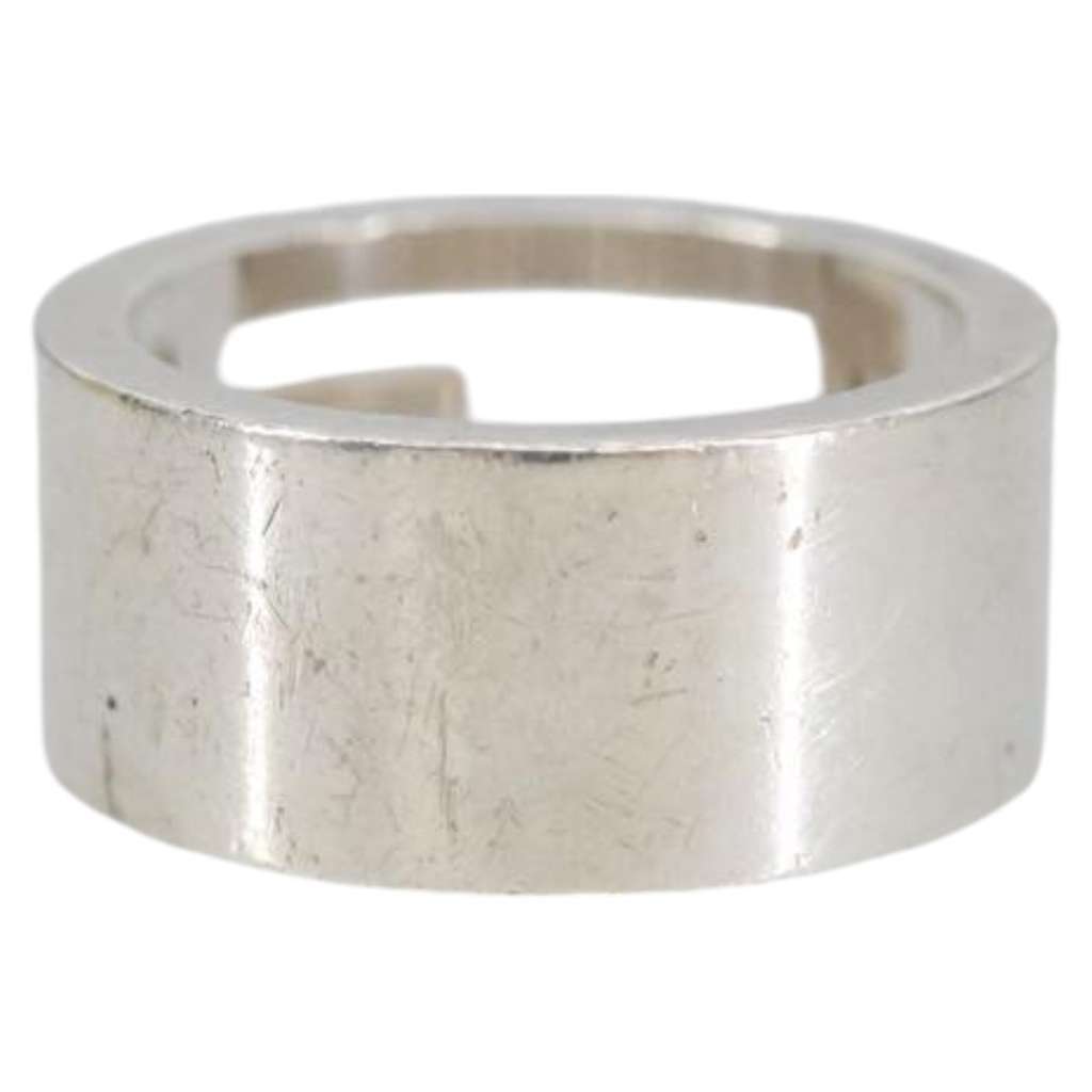 Gucci G Band Ring Silver Silver Good condition - Back View
