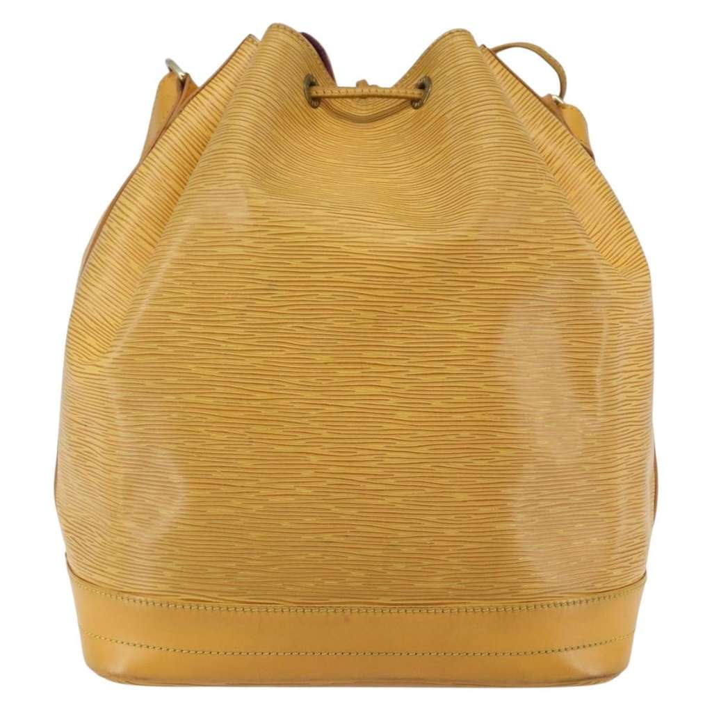 Louis Vuitton Noe Handbag Yellow Leather Good condition - Back View