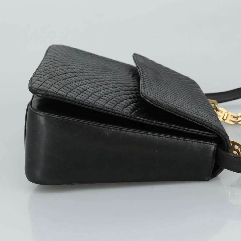 Bally Vintage Flap Handbag Black Leather Good condition - Inside View