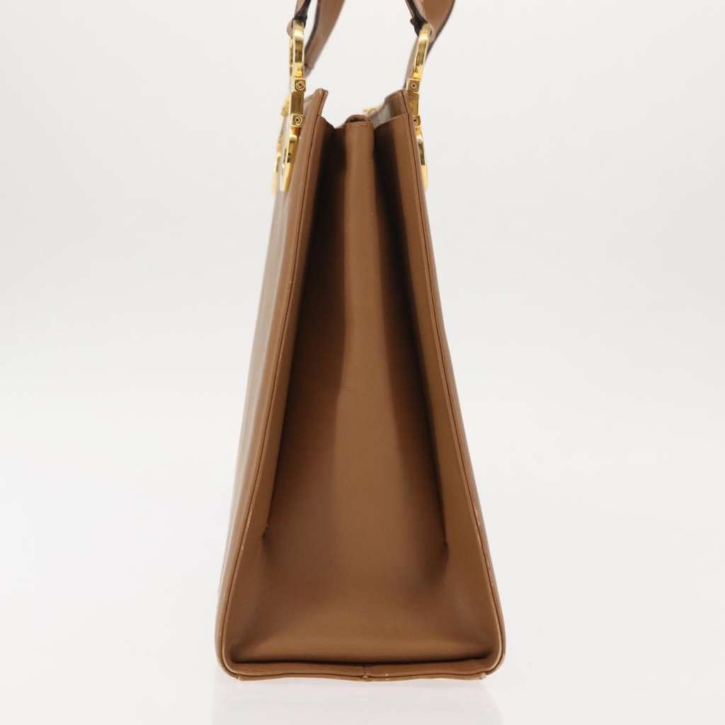 Salvatore Ferragamo Gancini Shoulder Bag Beige Leather Good condition - Inside View