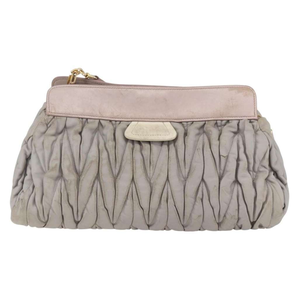 Miu Miu Shoulder Bag Other Leather Fair condition - Back View