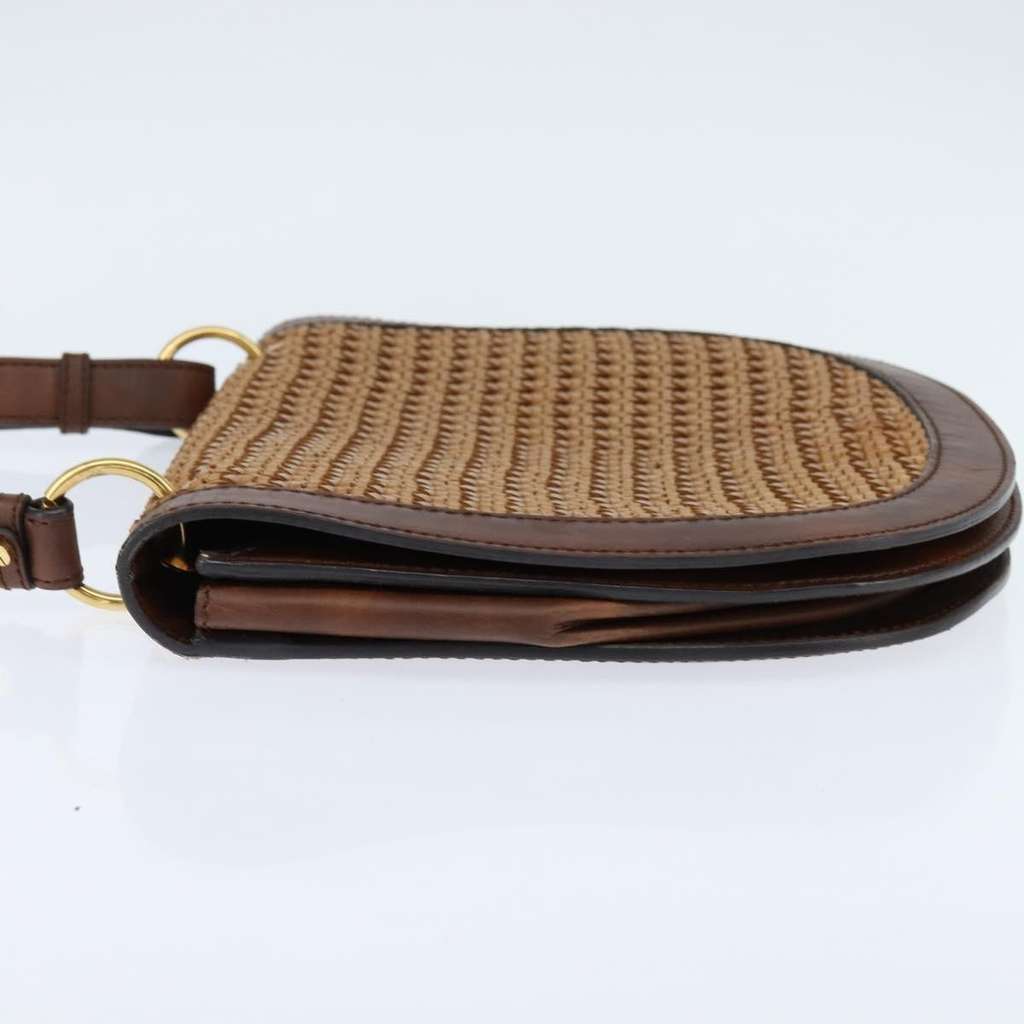 Stella Mccartney Flap Shoulder Bag Brown Polyester Good condition - Inside View