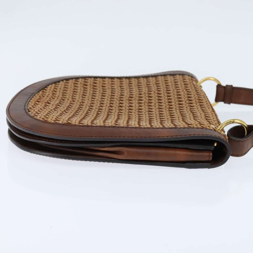 Stella Mccartney Flap Shoulder Bag Brown Polyester Good condition - Model View