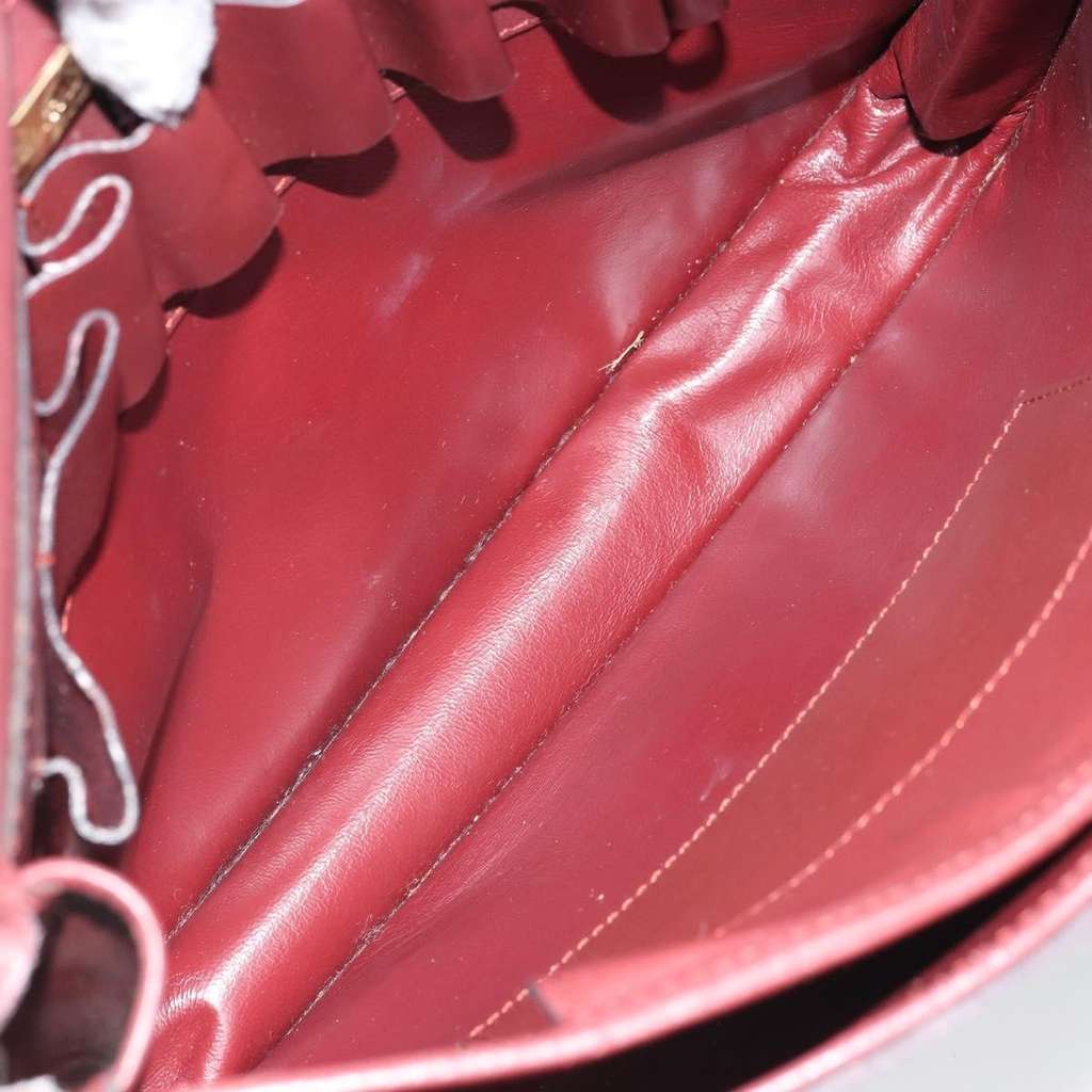 Cartier Must de Cartier Shoulder Bag Burgundy Leather Good condition - Box View