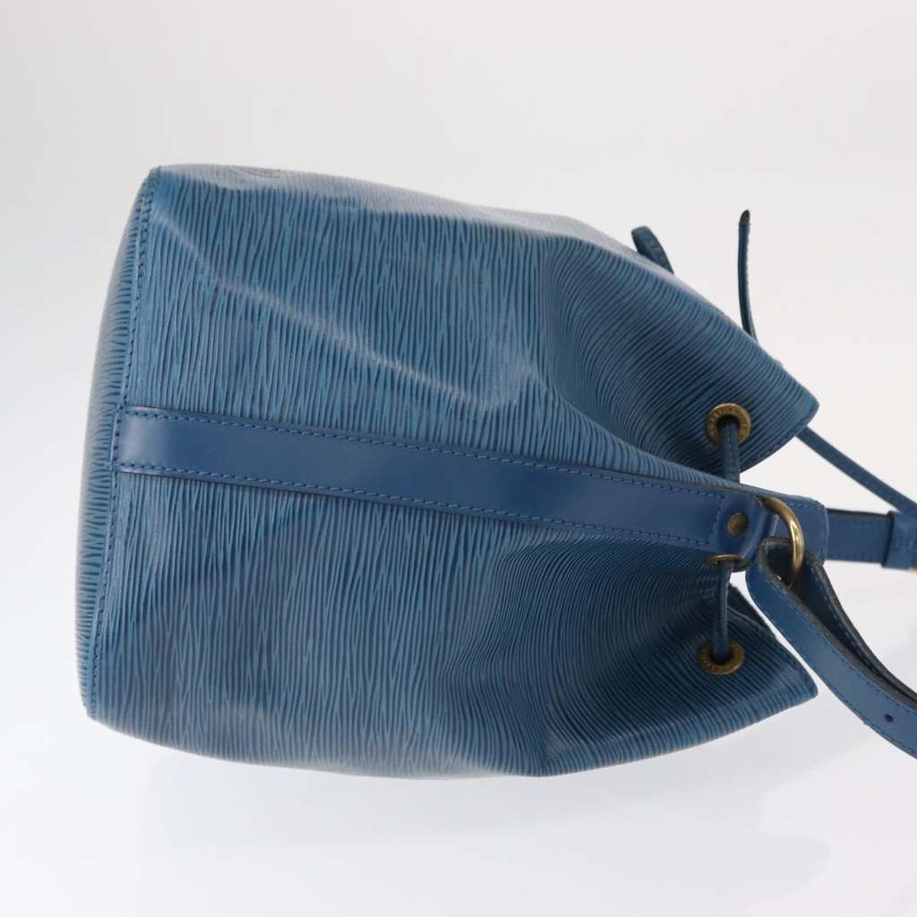 Louis Vuitton Petit Noe Handbag Blue Leather Good condition - Inside View