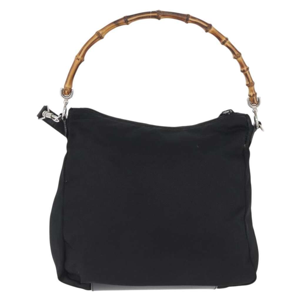 Gucci Vintage Bamboo Shoulder Bag Black Good condition - Inside View
