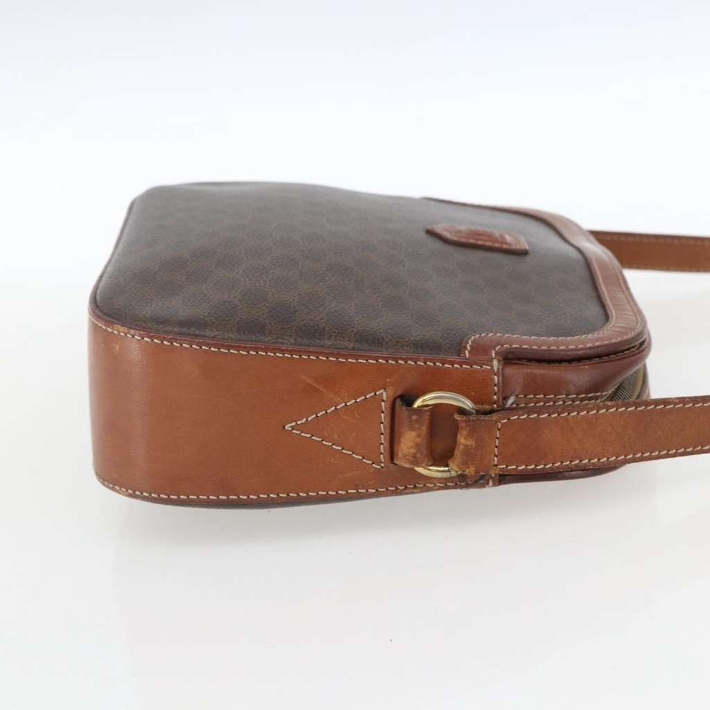 Celine Vintage Macadam Shoulder Bag Brown Canvas Good condition - Inside View