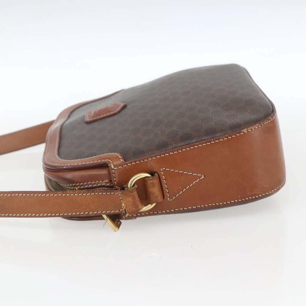 Celine Vintage Macadam Shoulder Bag Brown Canvas Good condition - Model View