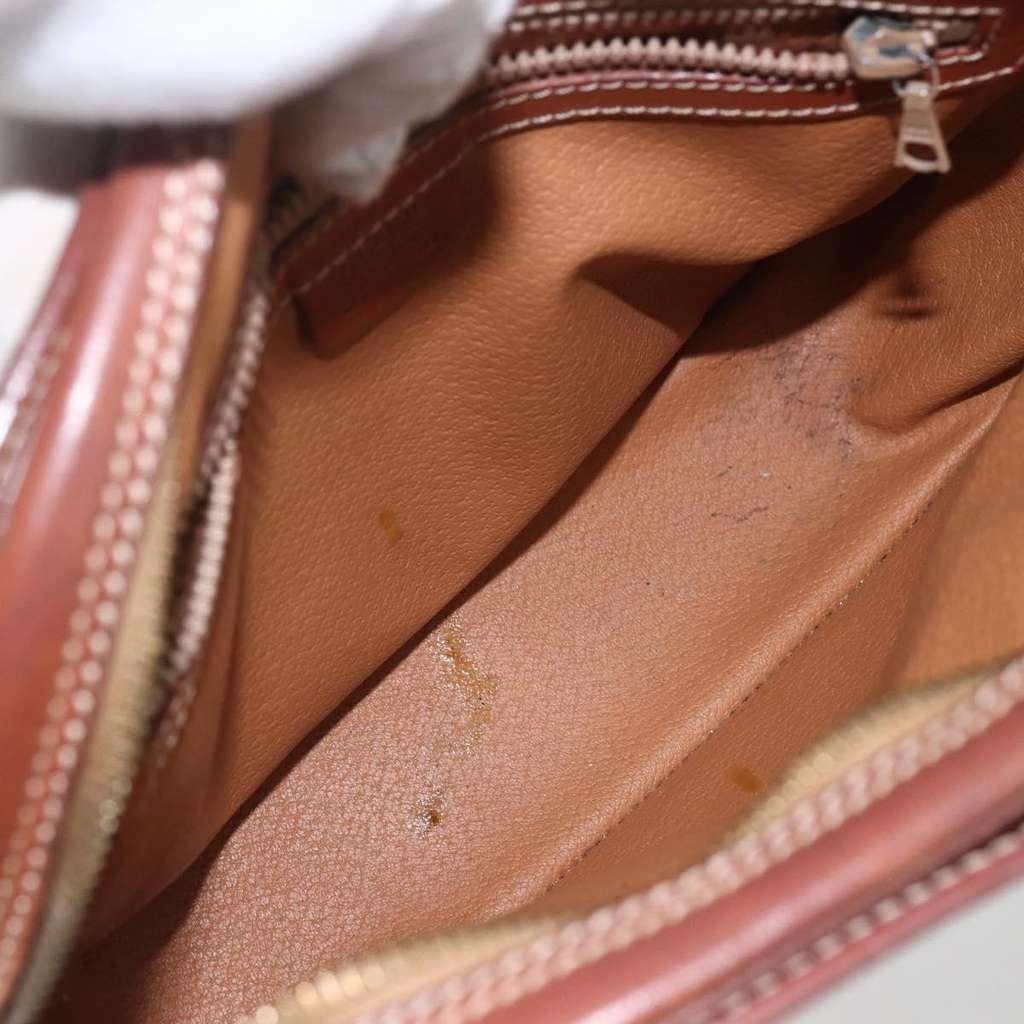 Celine Vintage Macadam Shoulder Bag Brown Canvas Good condition - Box View