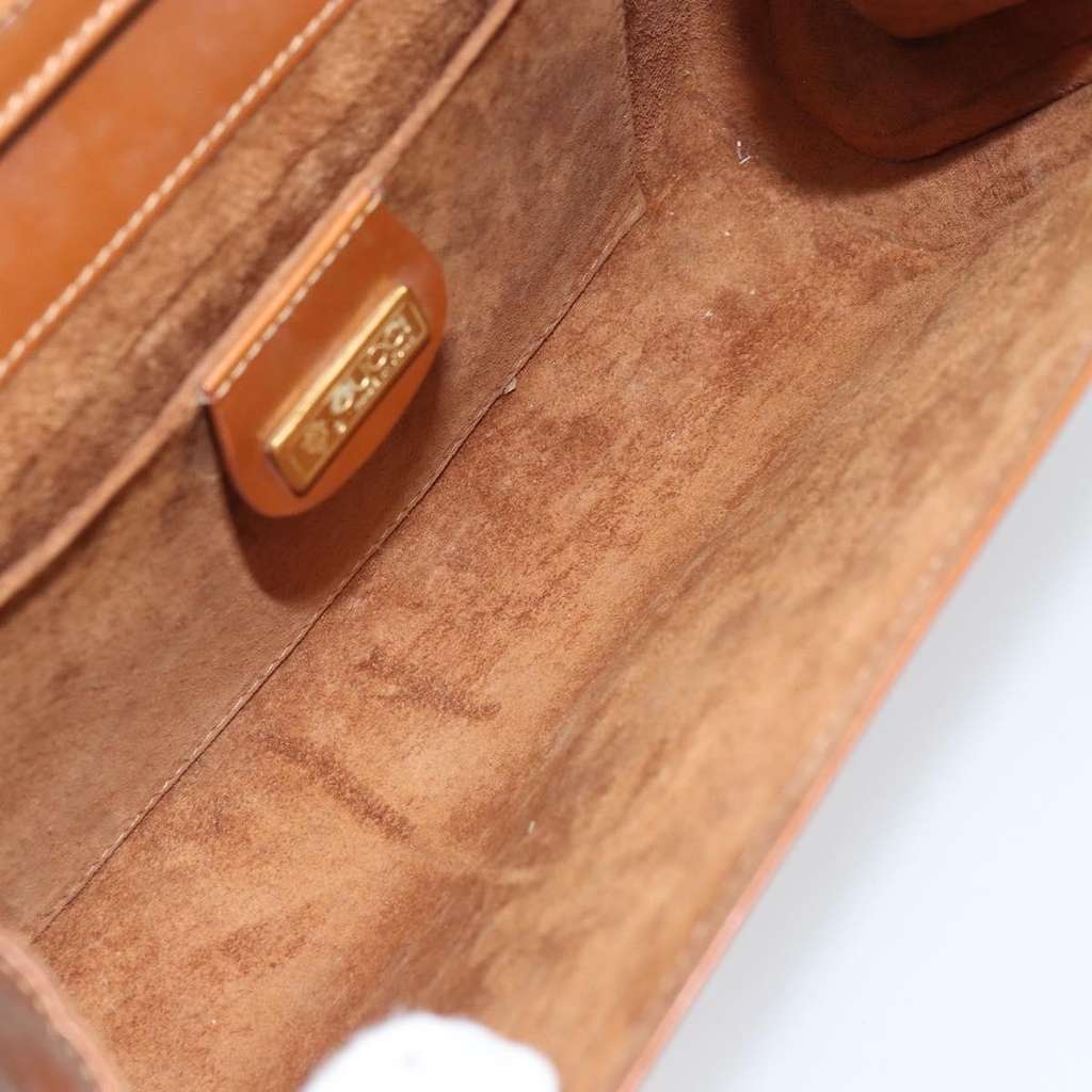 Gucci Vintage Shoulder Bag Brown Leather Good condition - Box View