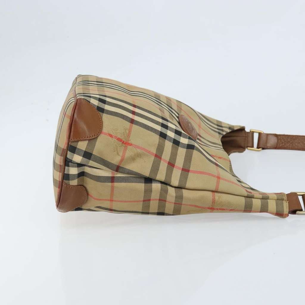 Burberry Nova check Shoulder bag Beige Canvas Good condition - Inside View