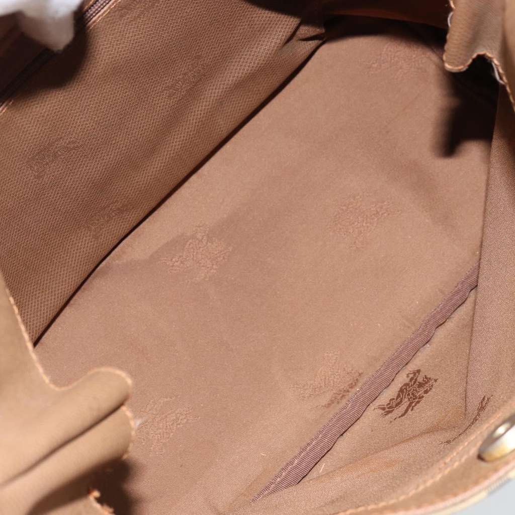 Burberry Nova check Shoulder bag Beige Canvas Good condition - Box View