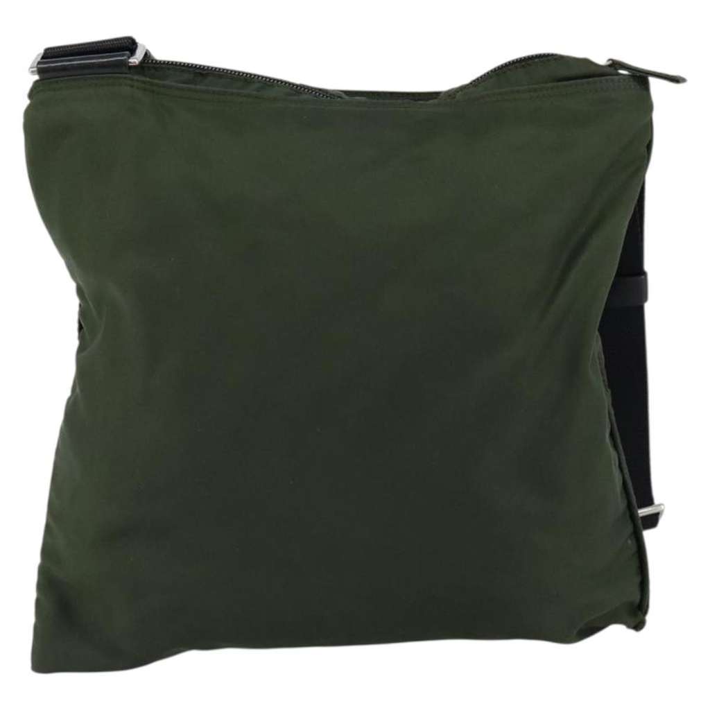 Prada Flat Messenger Bag Khaki Good condition - Back View