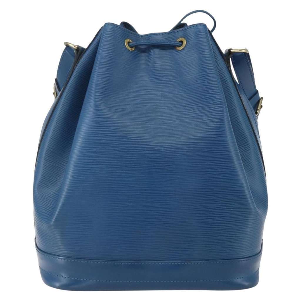 Louis Vuitton Noe Handbag Blue Leather Good condition - Back View