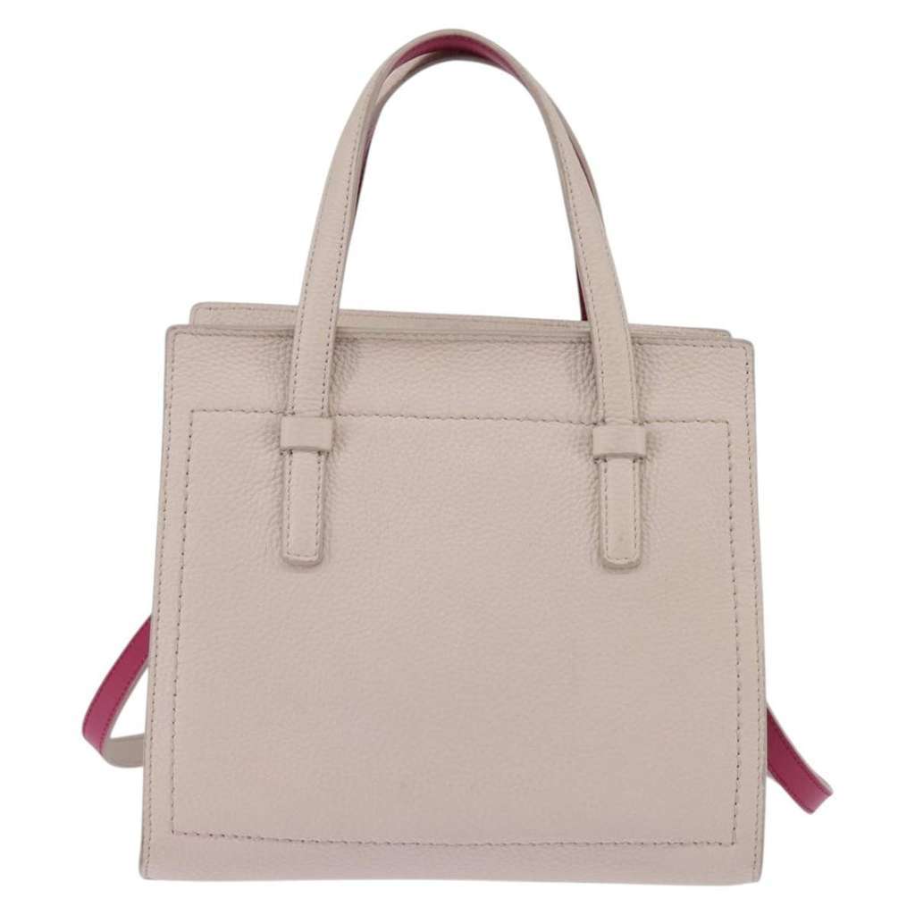 Salvatore Ferragamo Amy Tote Beige Leather Good condition - Back View