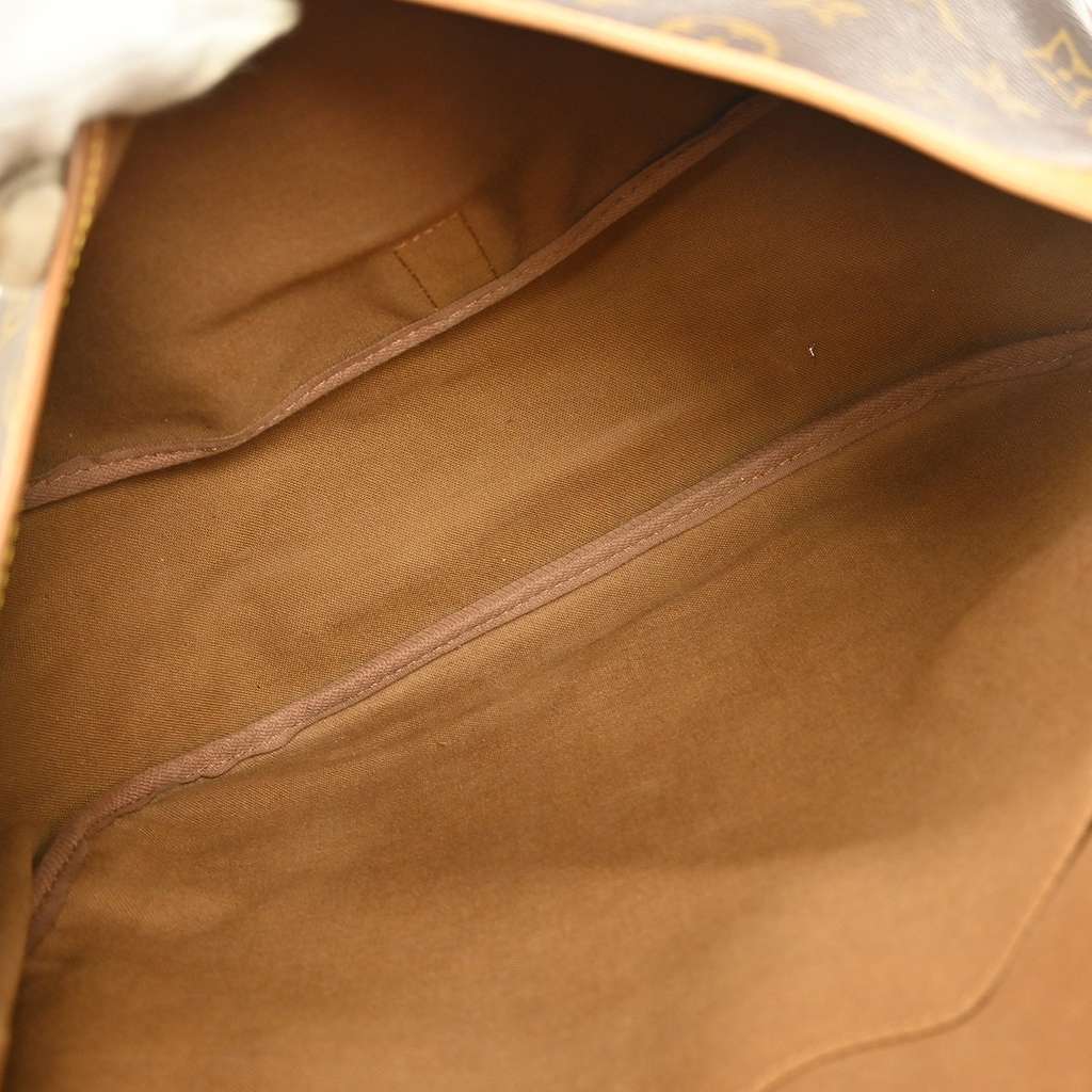 Louis Vuitton Saumur Handbag Brown Canvas Good condition - Inside View