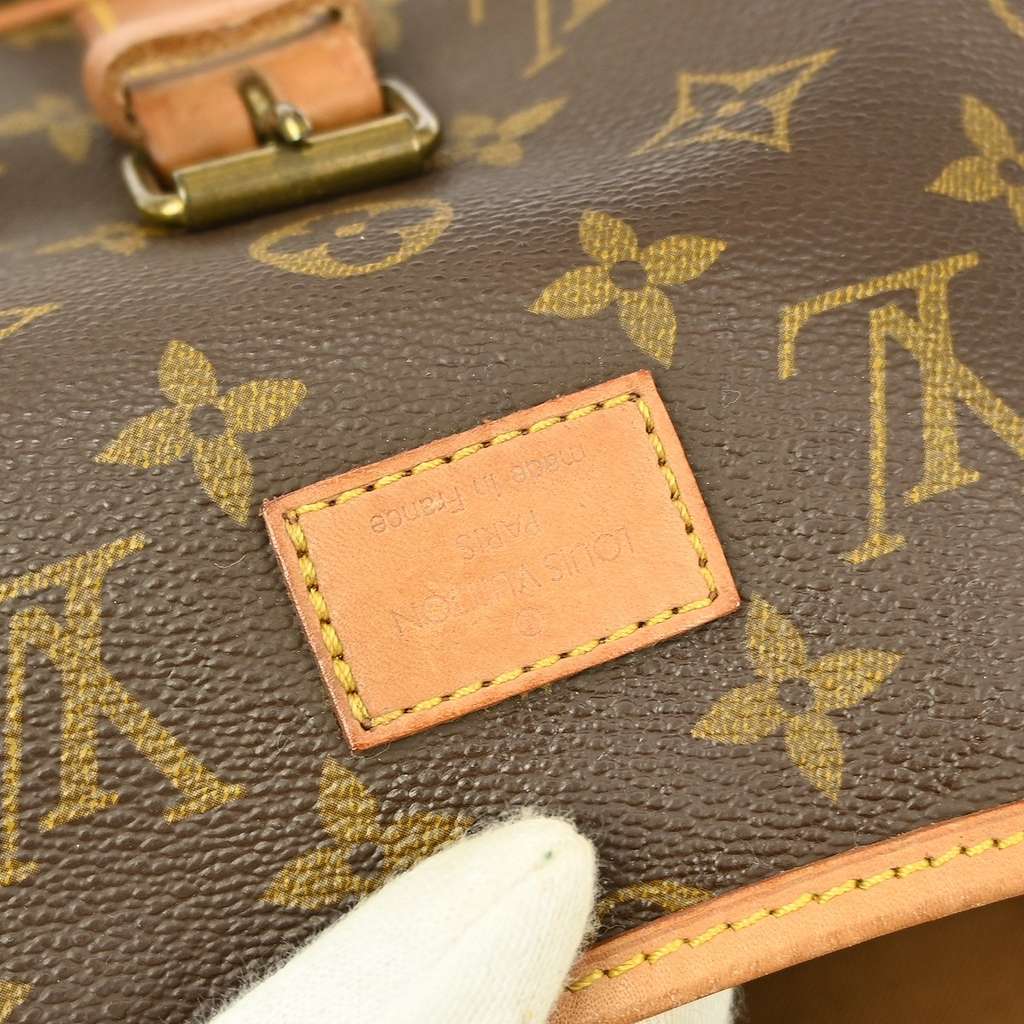 Louis Vuitton Saumur Handbag Brown Canvas Good condition - Model View