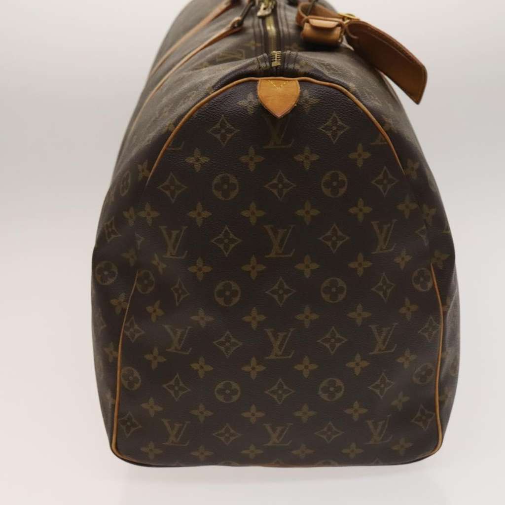 Louis Vuitton Keepall Bag Brown Canvas Fair condition - Model View