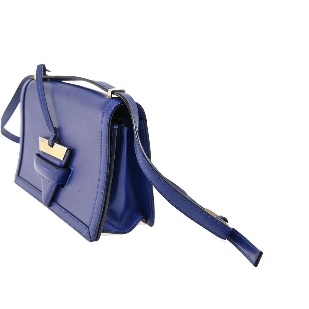 Loewe Barcelona Shoulder Bag Blue Leather Good condition - Inside View