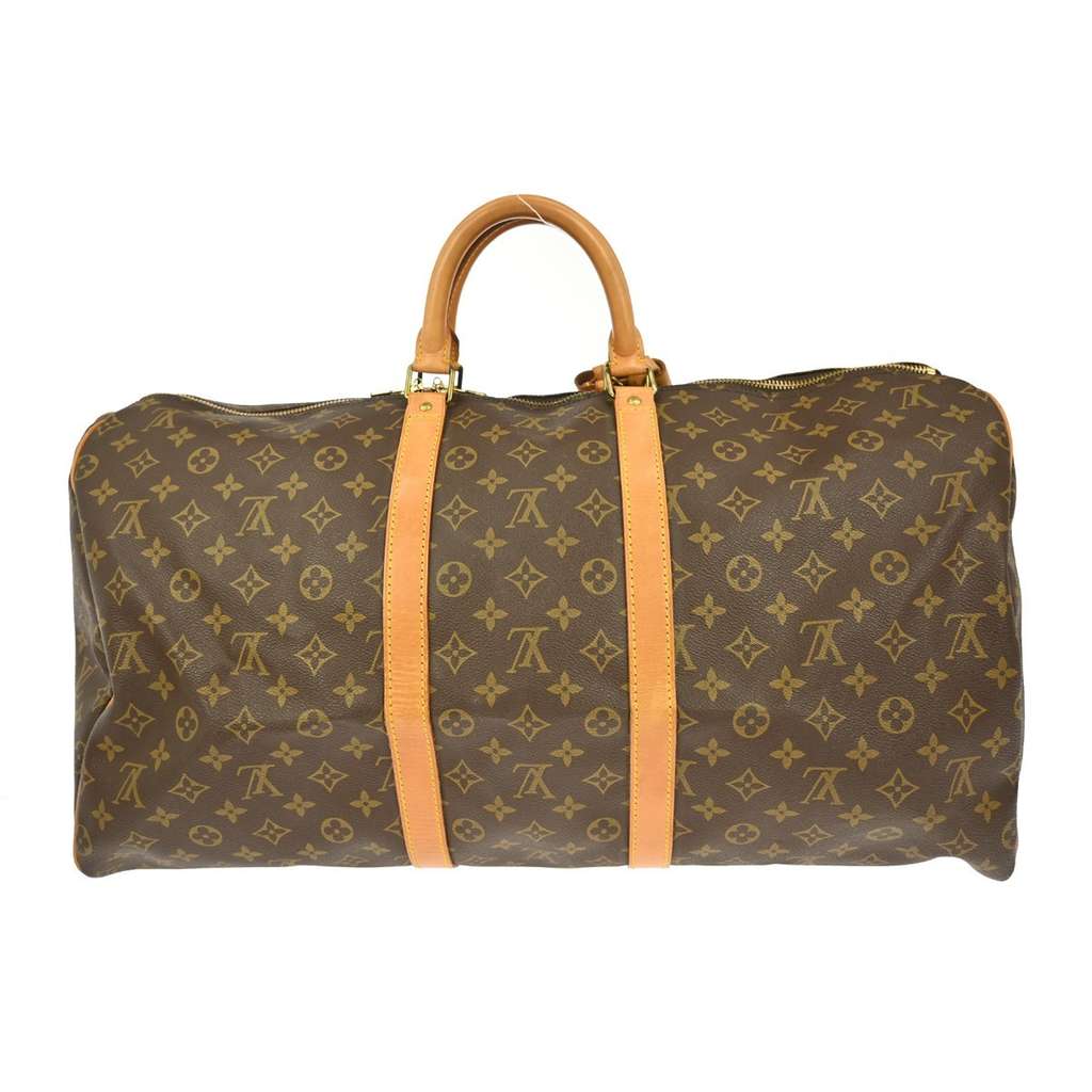 Louis Vuitton Keepall Bag Brown Canvas Good condition - Back View