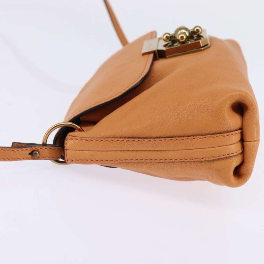 Chloe Elsie Crossbody Bag Orange Leather Good condition - Inside View