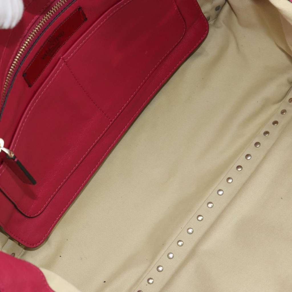 Valentino Garavani Rockstud Tote Pink Leather Good condition - Box View