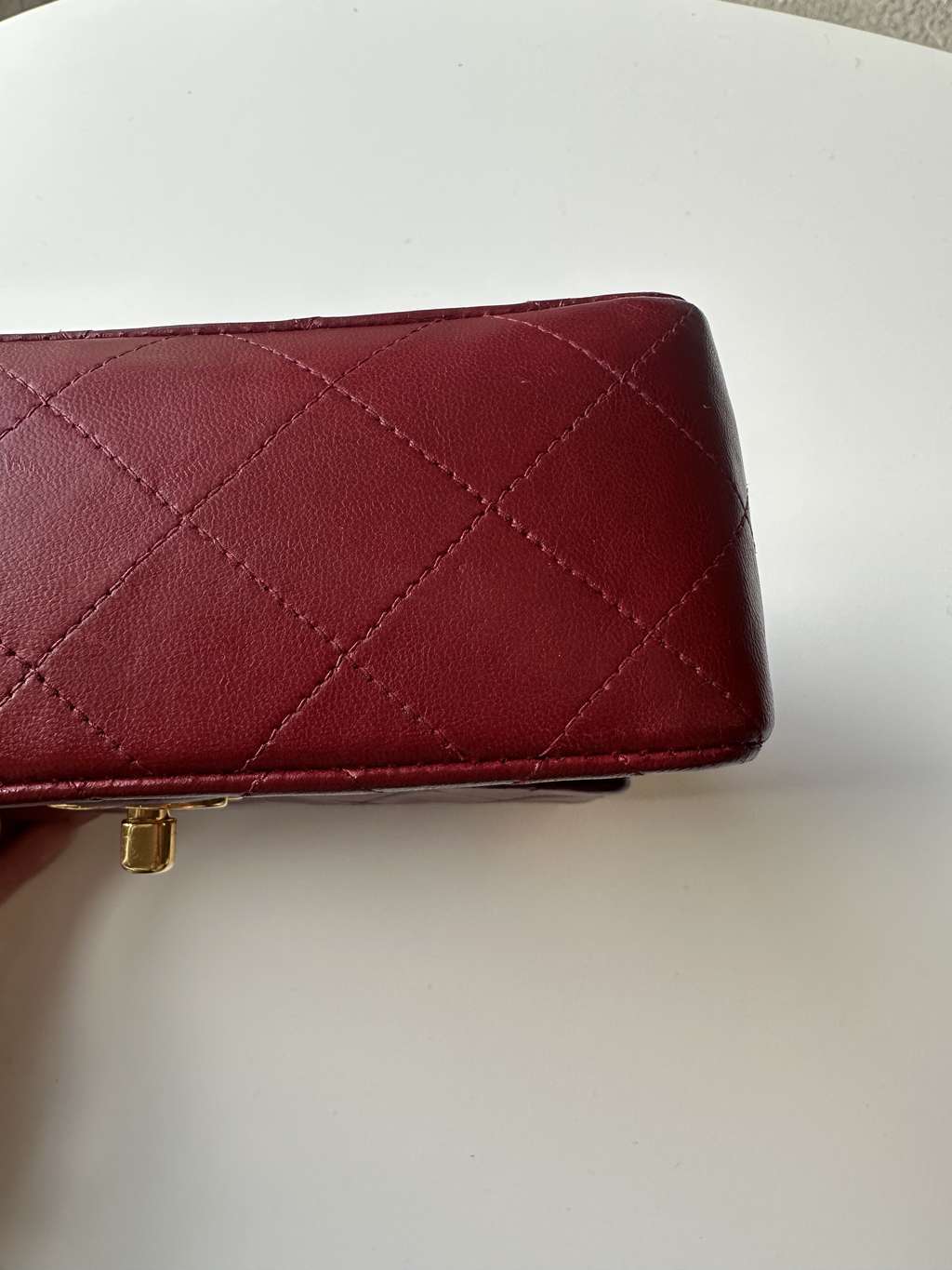Chanel Matelassé Lambskin Red Leather Very good condition - Box View