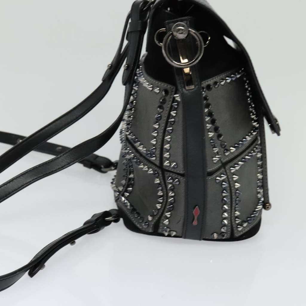 Christian Louboutin Lucky L Convertible Backpack Black Leather Good condition - Inside View