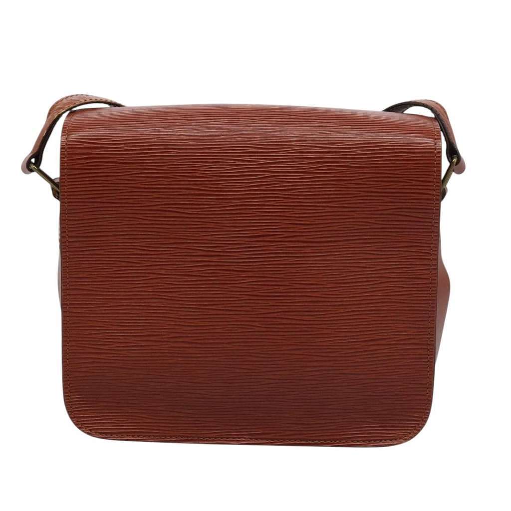 Louis Vuitton Cartouchiere Handbag Brown Leather Good condition - Back View