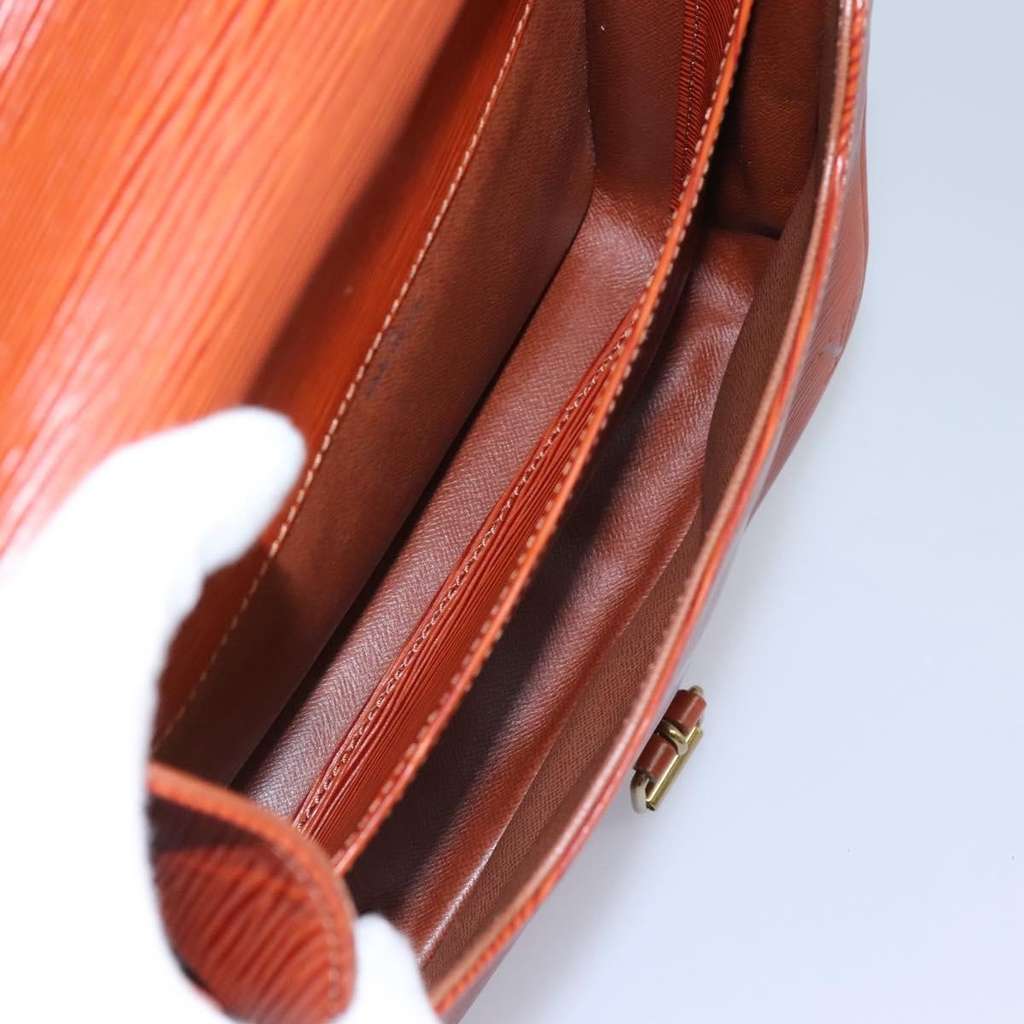 Louis Vuitton Cartouchiere Handbag Brown Leather Good condition - Box View