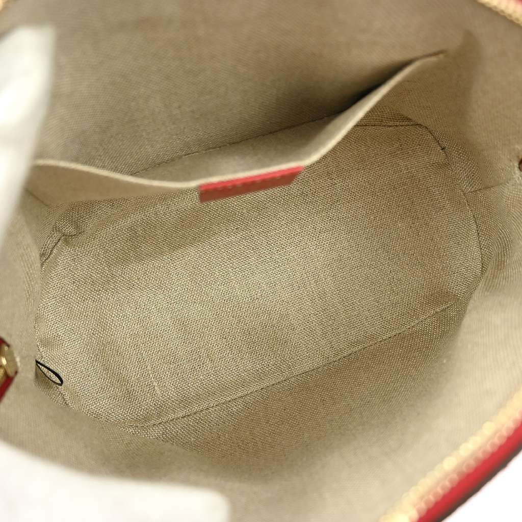 Gucci Convertible Dome Satchel Red Leather Good condition - Inside View