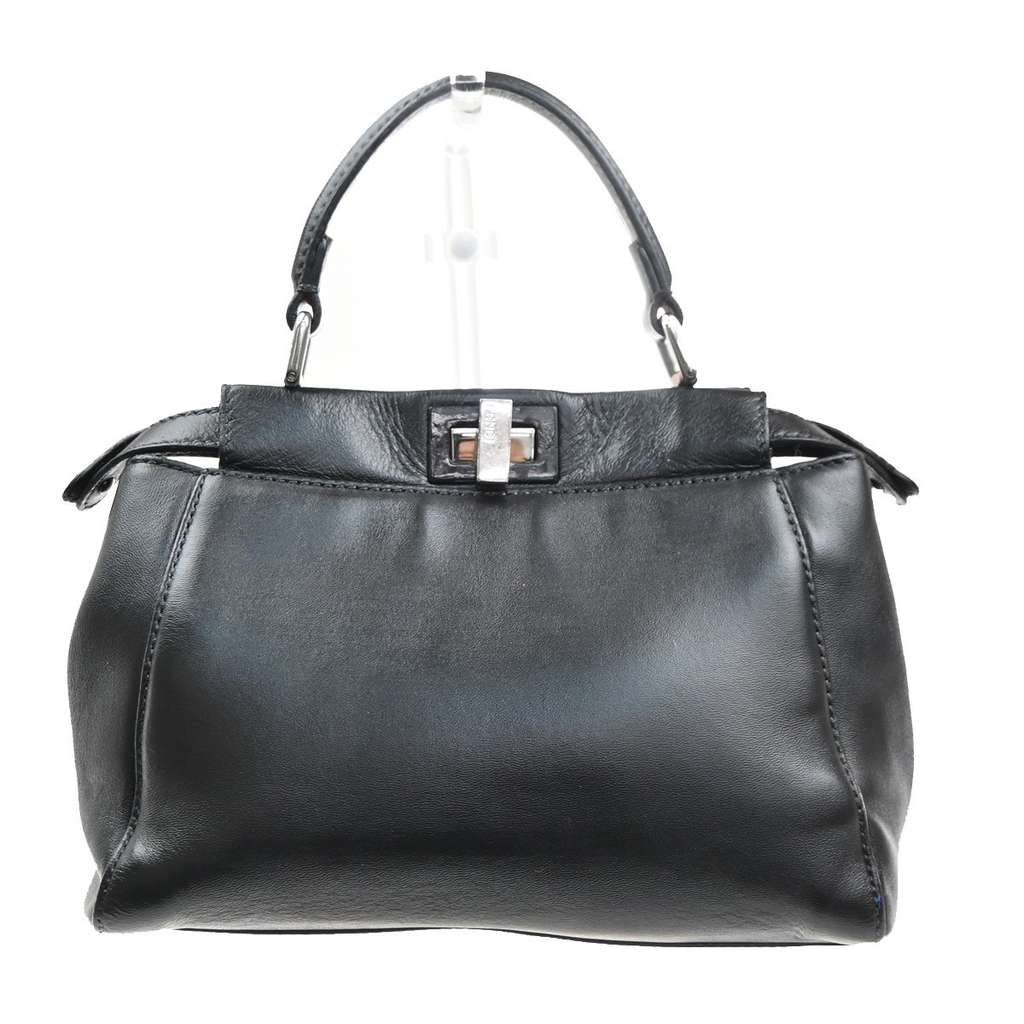 Fendi Peekaboo Bag Black Leather Good condition - Back View