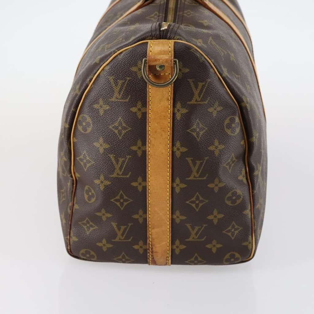 Louis Vuitton Keepall Bandouliere Bag Brown Canvas Fair condition - Inside View