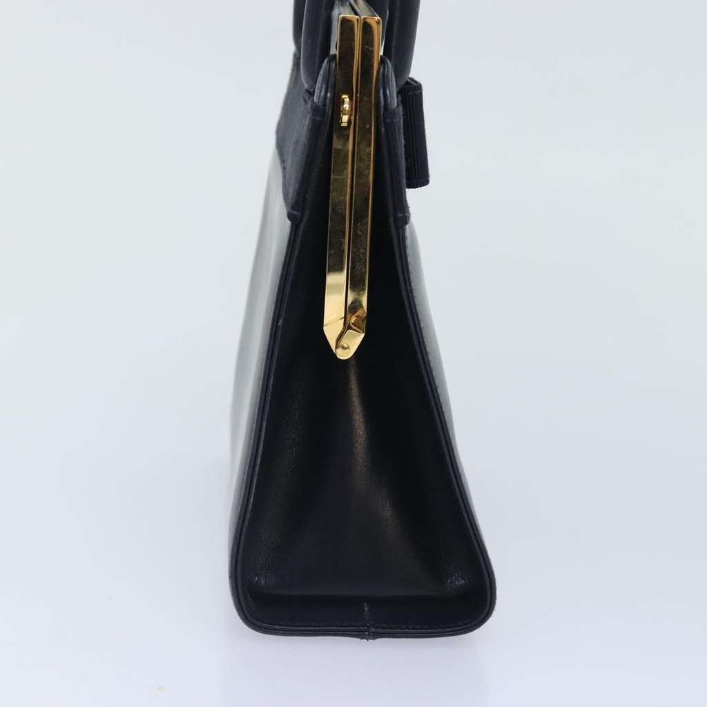 Salvatore Ferragamo Vala Handbag Navy Leather Good condition - Inside View