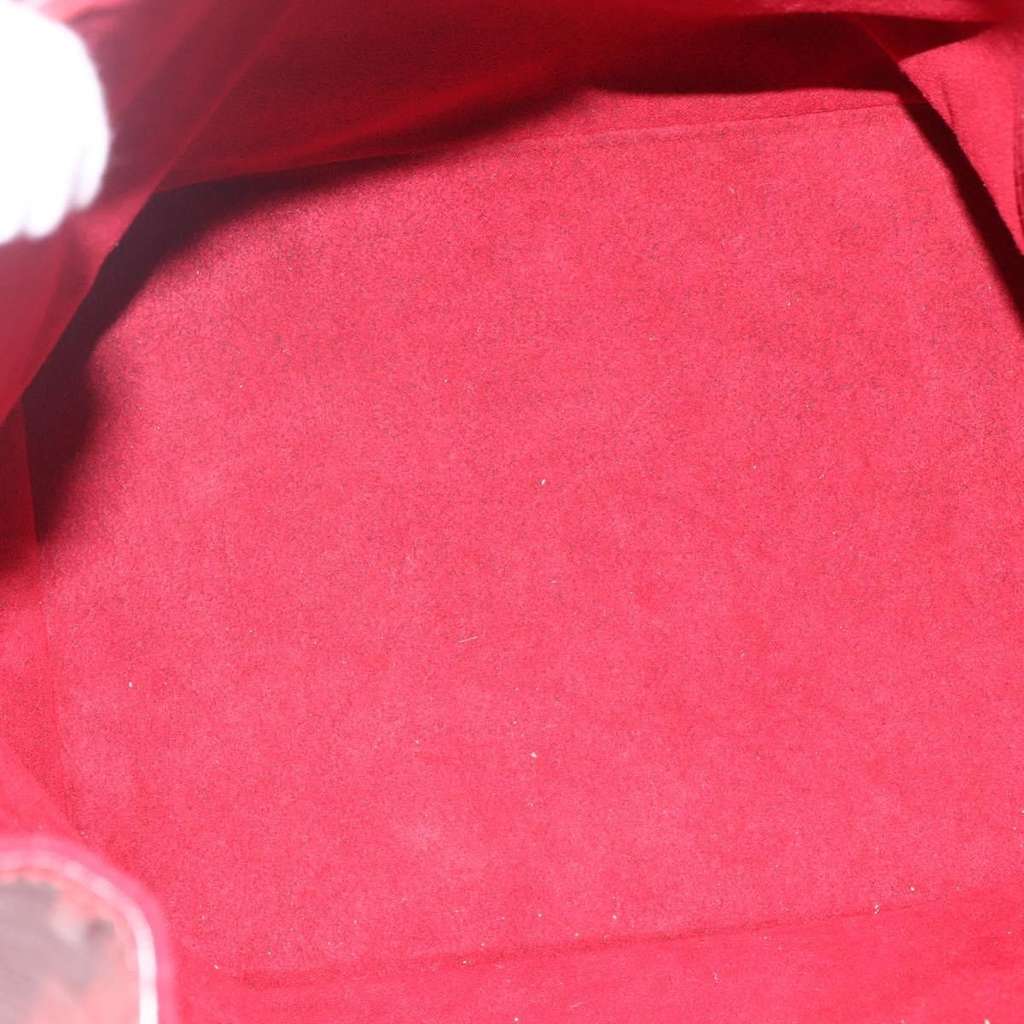 Louis Vuitton Petit Noe Handbag Red Leather Fair condition - Box View