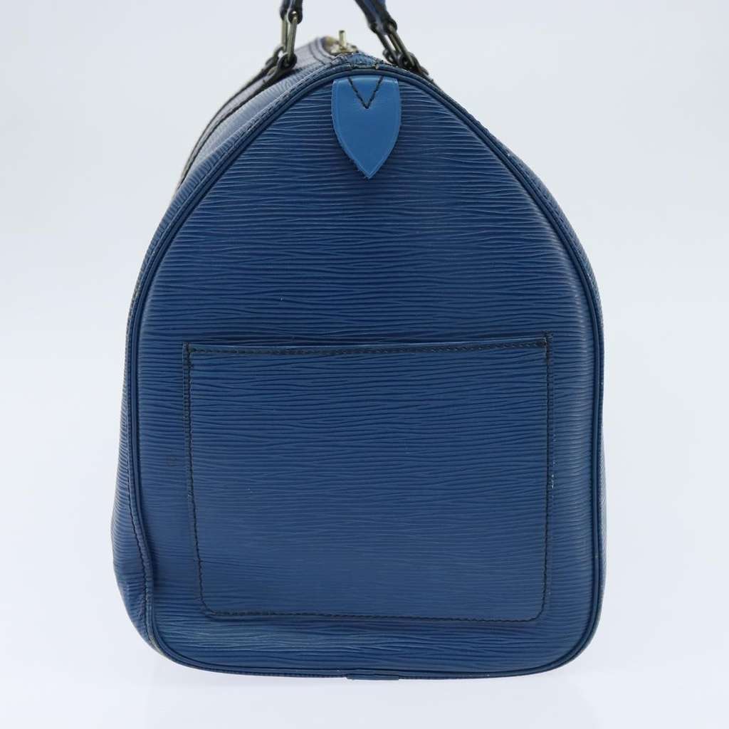 Louis Vuitton Keepall Bag Blue Leather Fair condition - Inside View