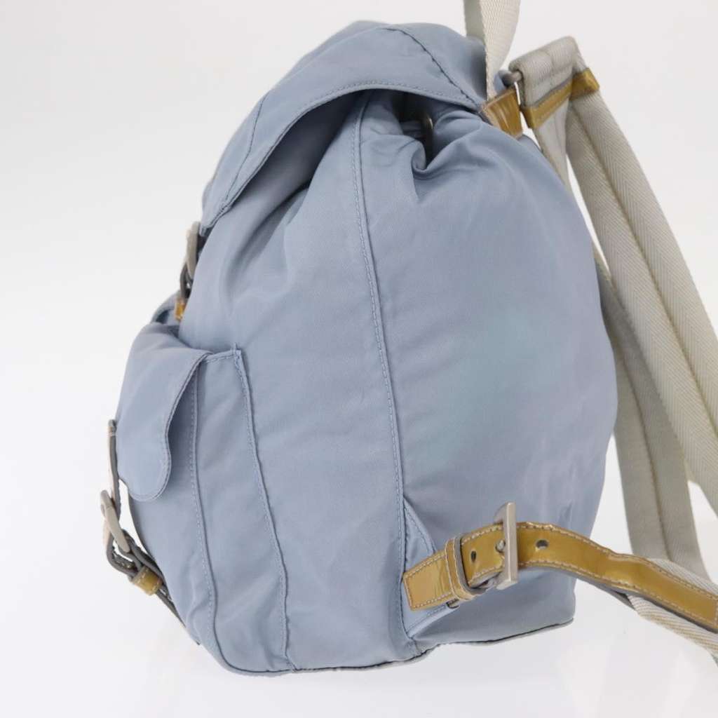 Prada Vela Double Front Pocket Backpack Blue Good condition - Inside View