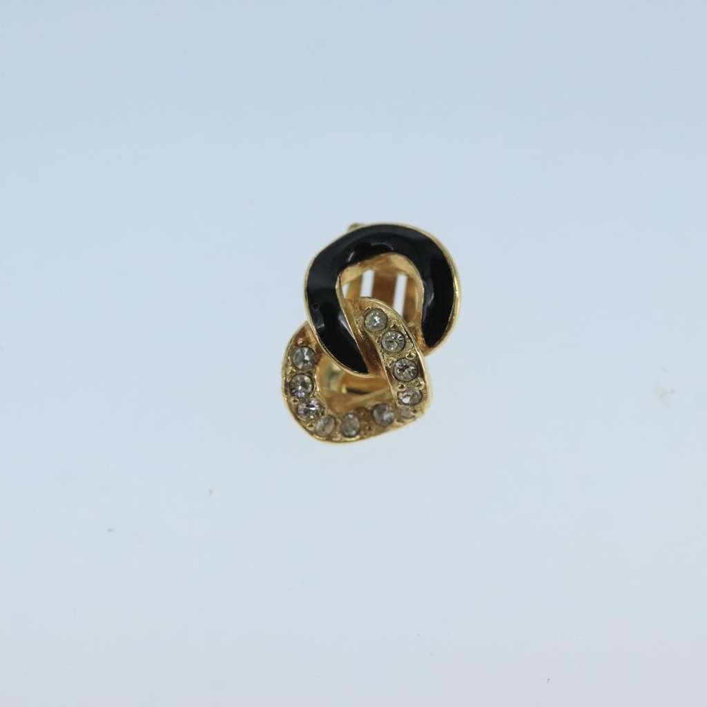 Christian Dior Boucles d'oreilles clip en métal Gold Metal Good condition - Back View