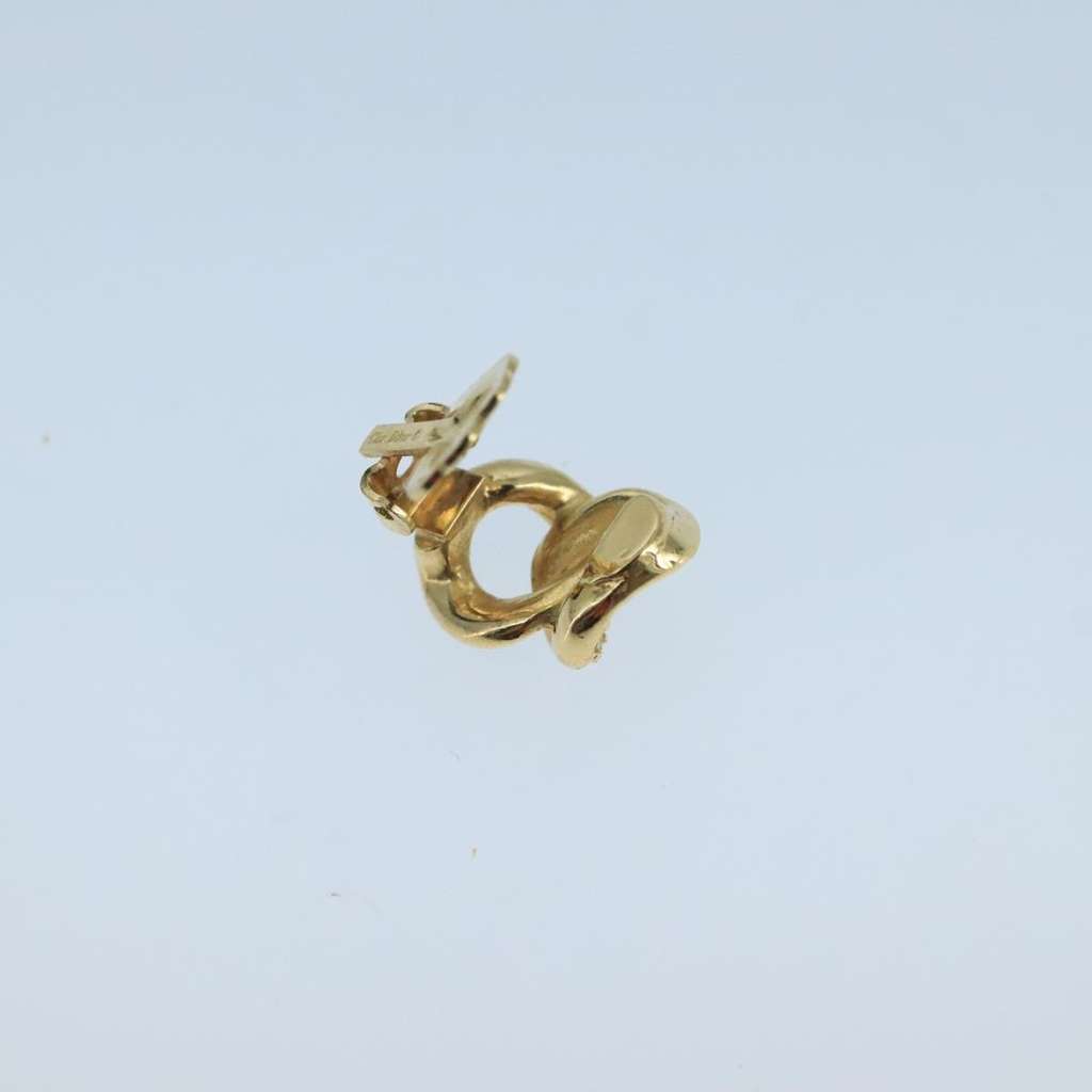 Christian Dior Boucles d'oreilles clip en métal Gold Metal Good condition - Model View
