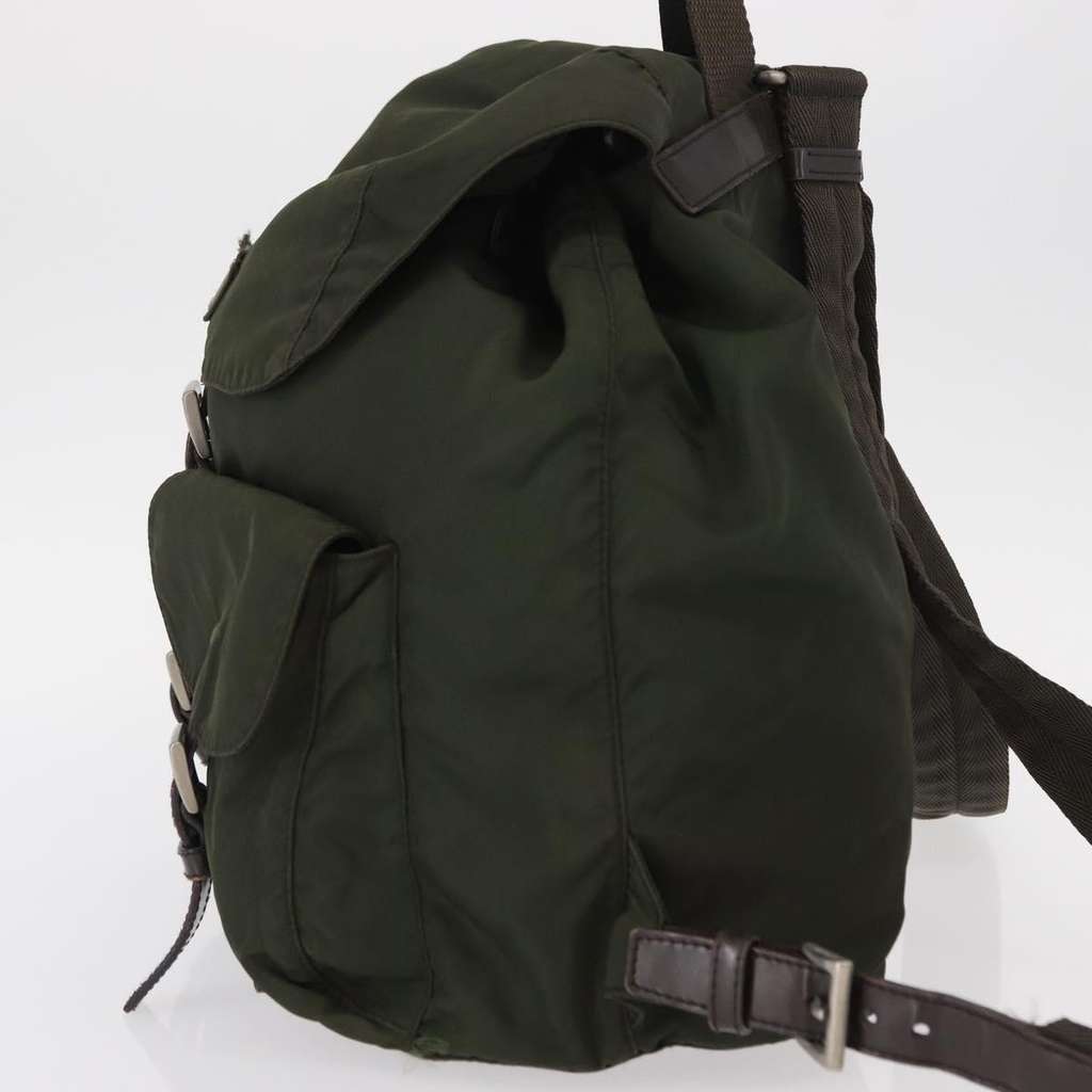 Prada Vela Double Front Pocket Backpack Khaki Good condition - Inside View