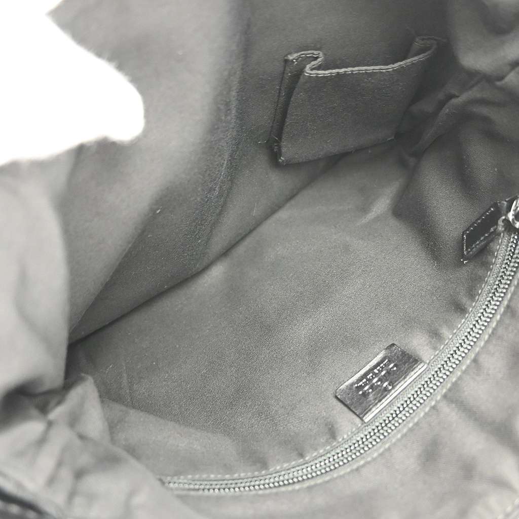 Gucci Zip Messenger Bag Black Canvas Good condition - Inside View