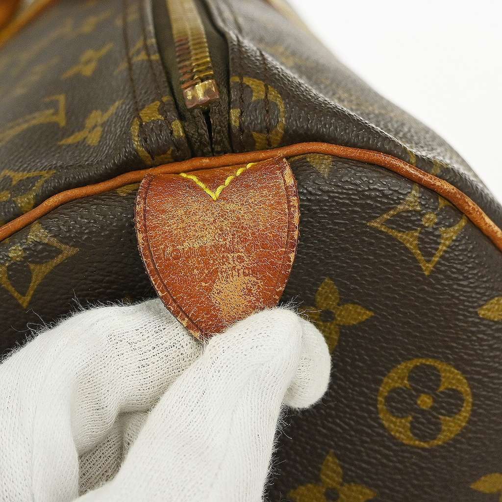 Louis Vuitton Keepall Bag Brown Canvas Fair condition - Model View