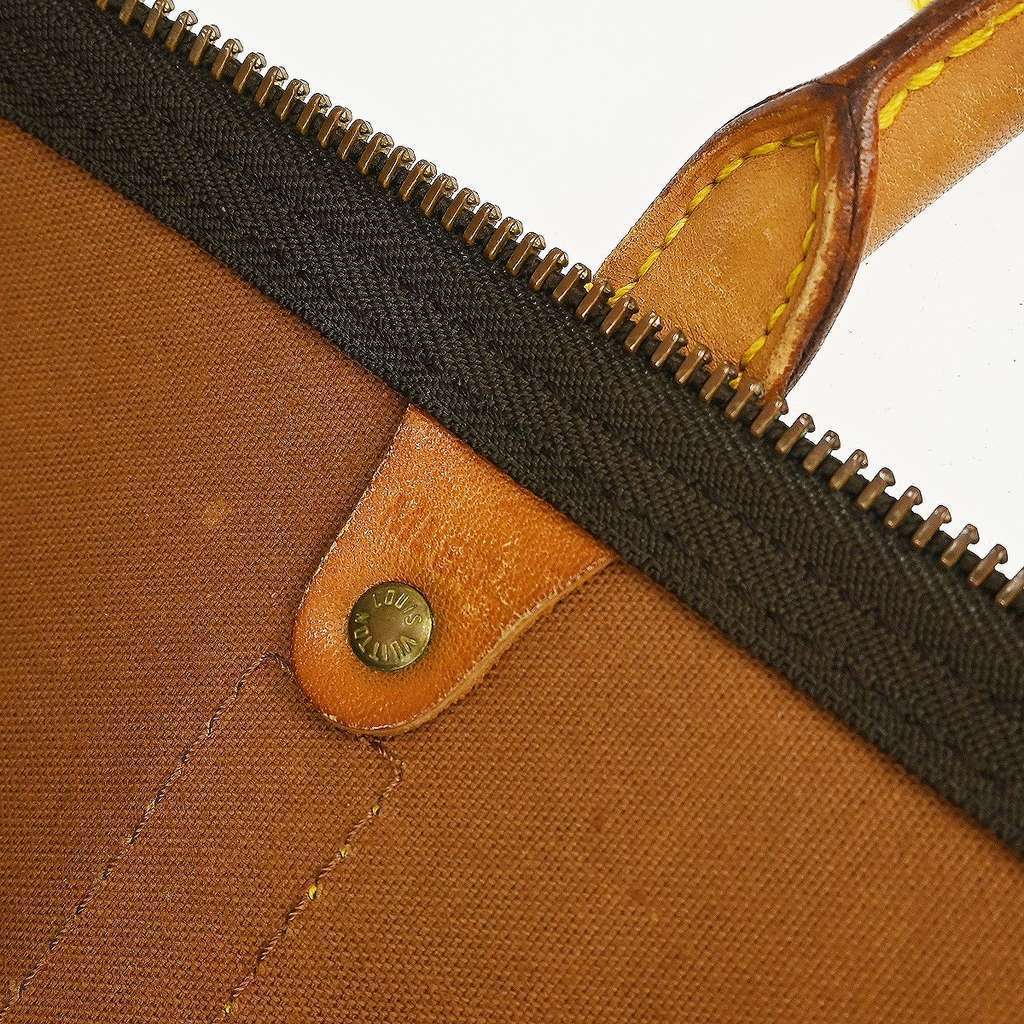 Louis Vuitton Keepall Bag Brown Canvas Fair condition - Box View