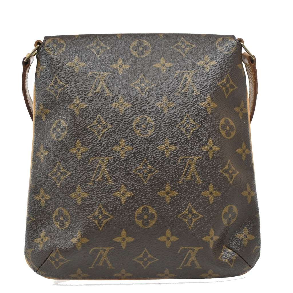 Louis Vuitton Musette Salsa Handbag Brown Canvas Good condition - Back View