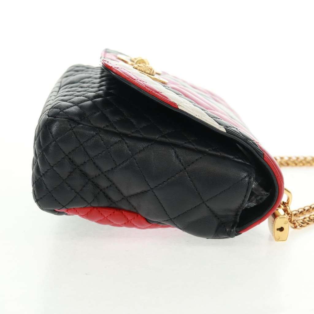 Versace Medusa Padlock Icon Top Handle Bag Black Leather Good condition - Model View