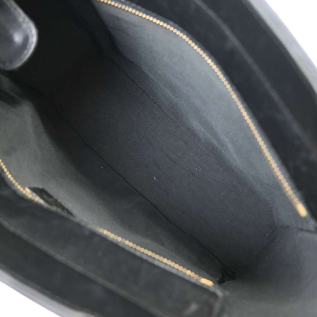 Chanel Chocolate Bar CC Tote Black Leather Good condition - Inside View