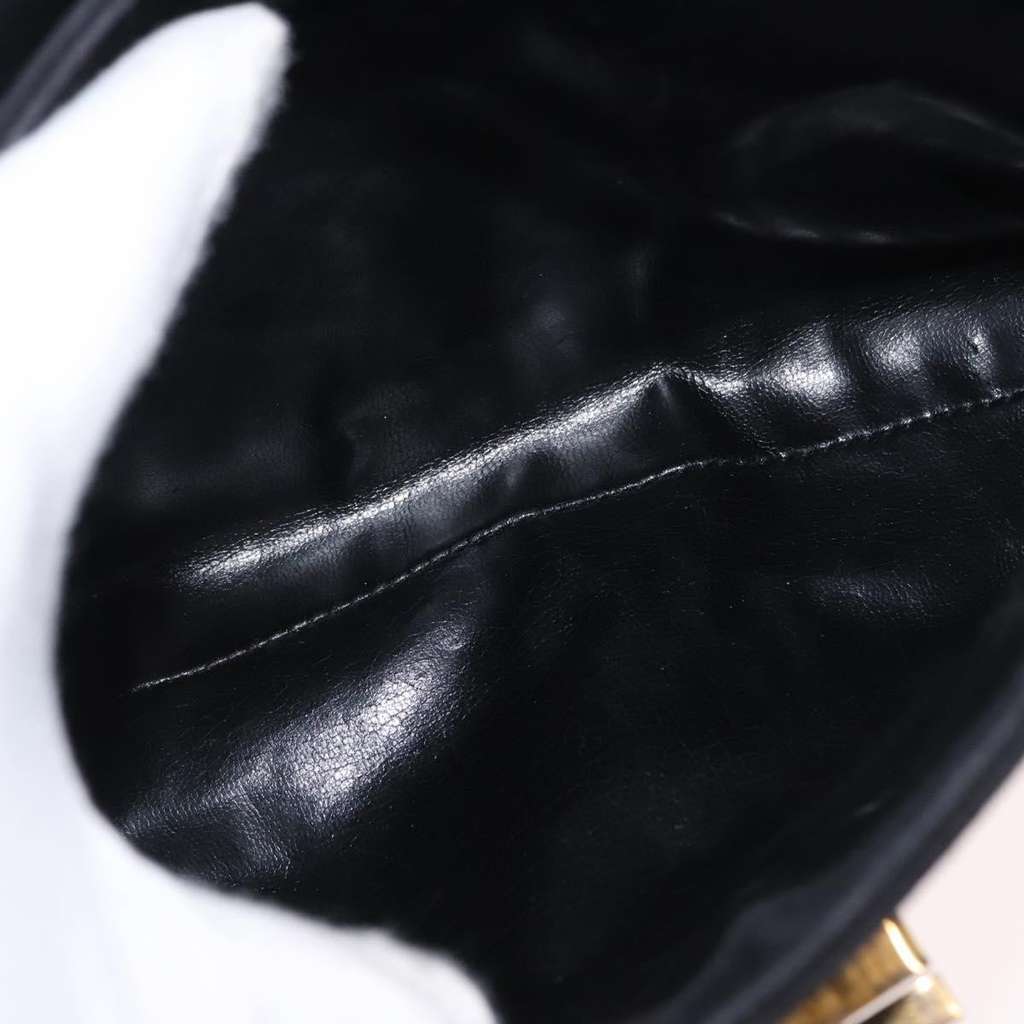 Salvatore Ferragamo Gancini Shoulder Bag Black Suede Good condition - Box View