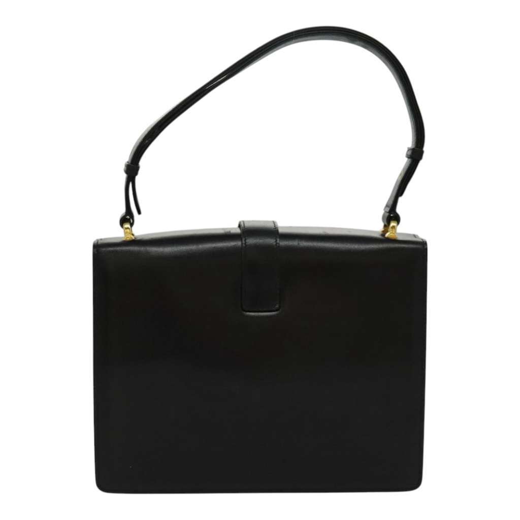 Celine Shoulder Bag Black Leather Good condition - Back View