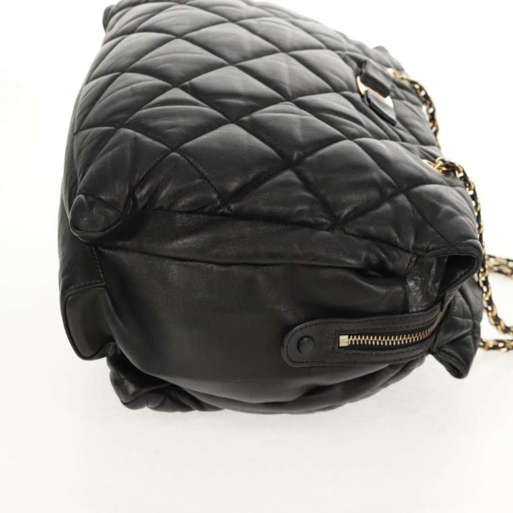 Salvatore Ferragamo Ginette Chain Shoulder Bag Black Leather Fair condition - Model View