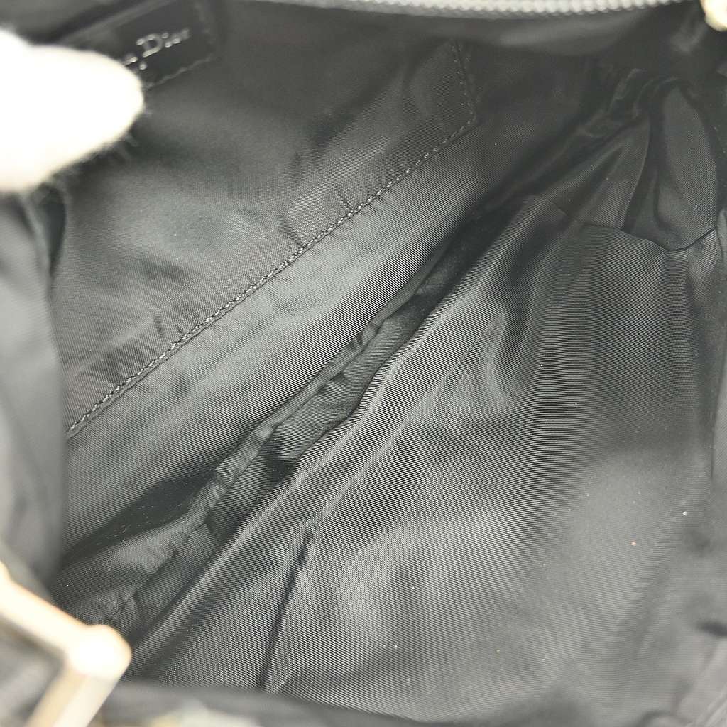 Christian Dior Vintage Trotter Handbag Black Canvas Good condition - Inside View